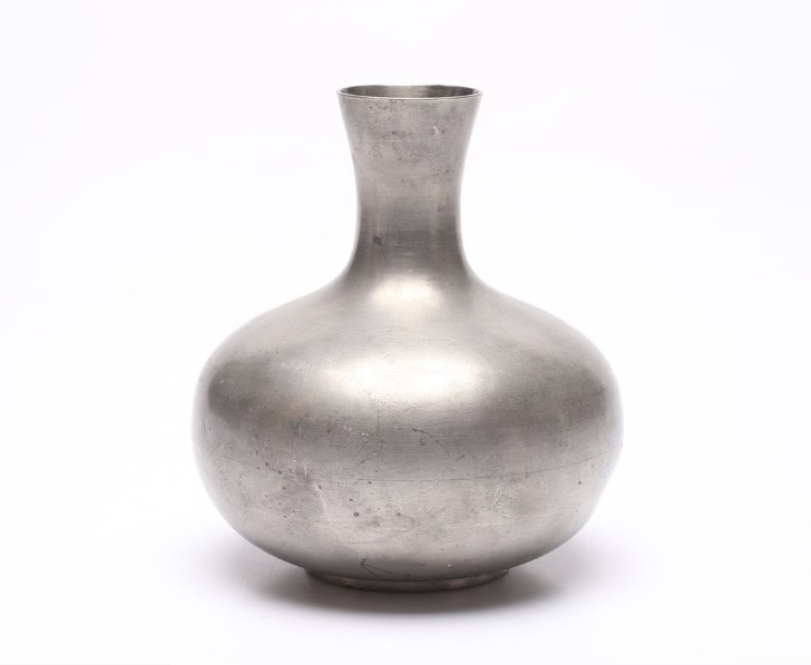 Metalwork vase by Sylvia Stave.